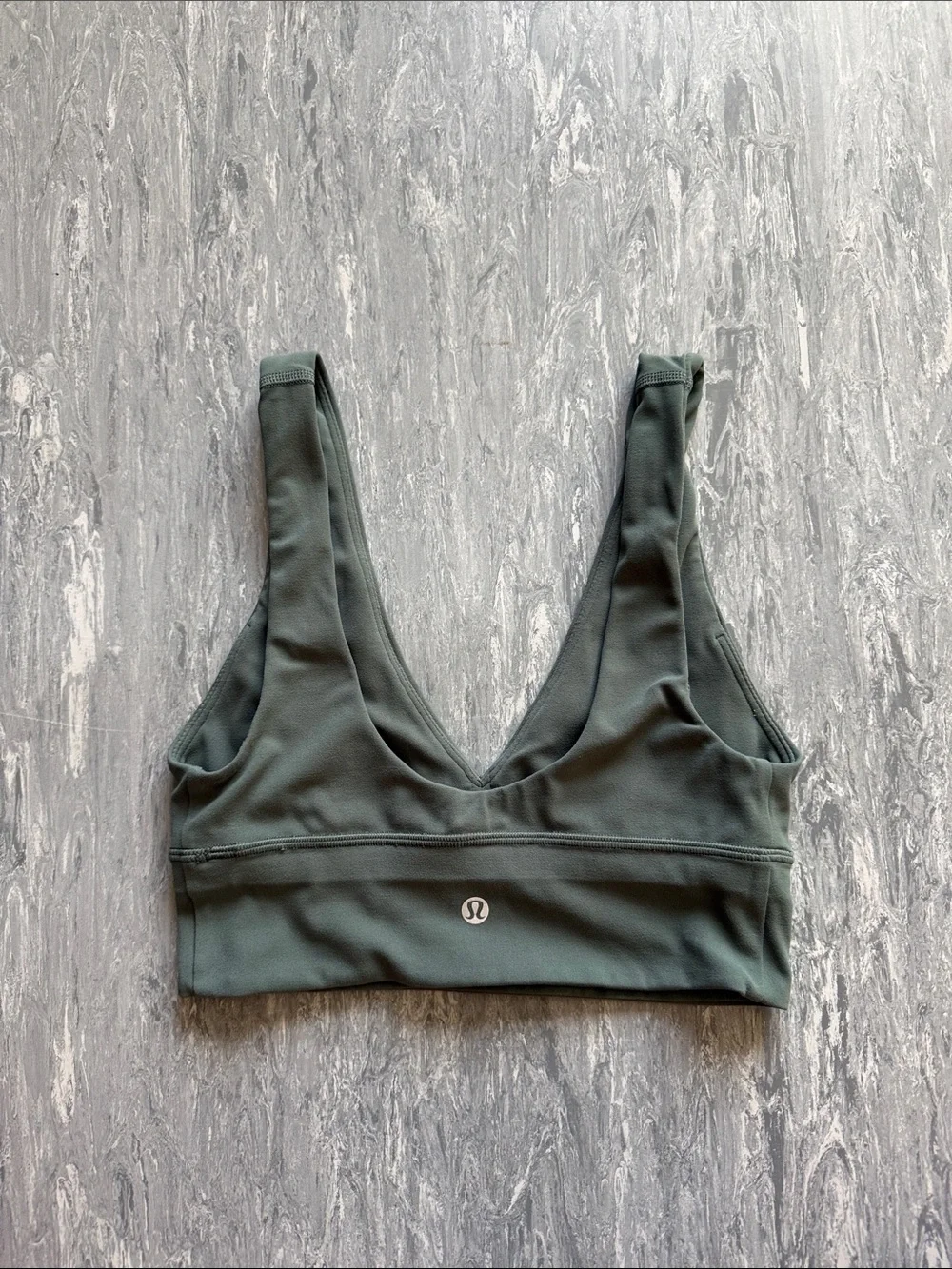 Lululemon Dark Green Align V Neck Sports Bra